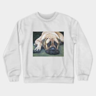 American Mastiff Fine Art Painting Crewneck Sweatshirt